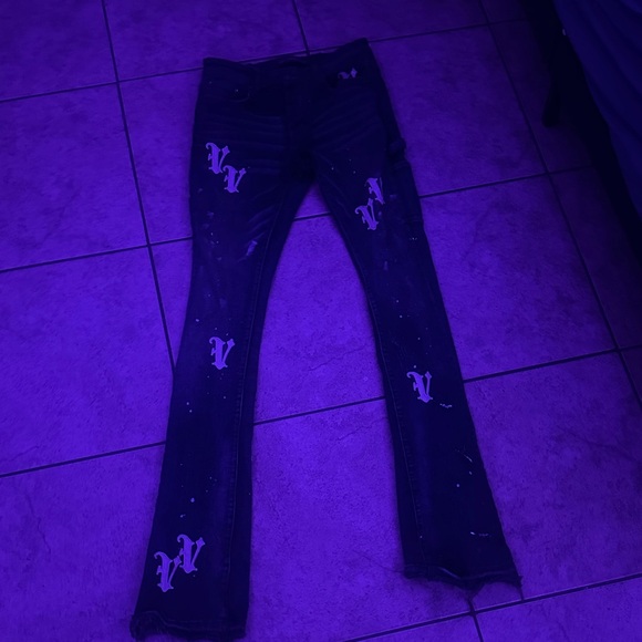 Men's Bootcut Jeans in Dark Blue